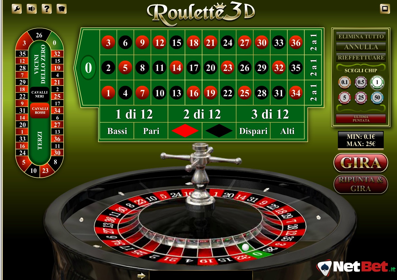roulette 3d di net bet